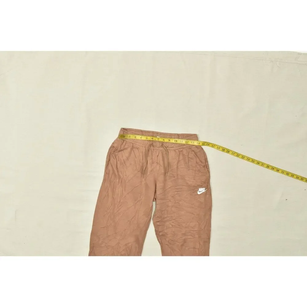 Nike Men's Size S Jogger Sweatpants Brown Cotton Drawstring Pockets Solid
